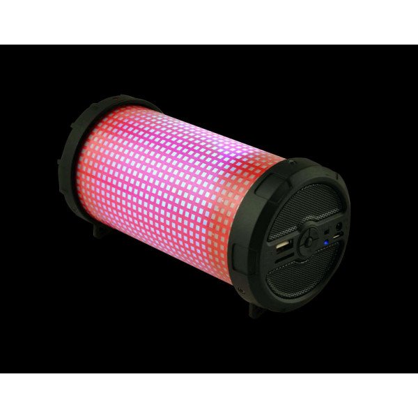 Wholesale LED Light Outdoor Drum Style Bluetooth Speaker MHS002 LED (Red)